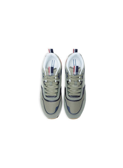 Men's Khaki Low-Top Sneakers - Lightweight Timeless Lace-Up Style
