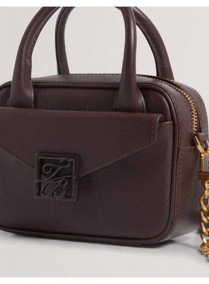 TB DETAIL MINI LEATHER CROSSBODY