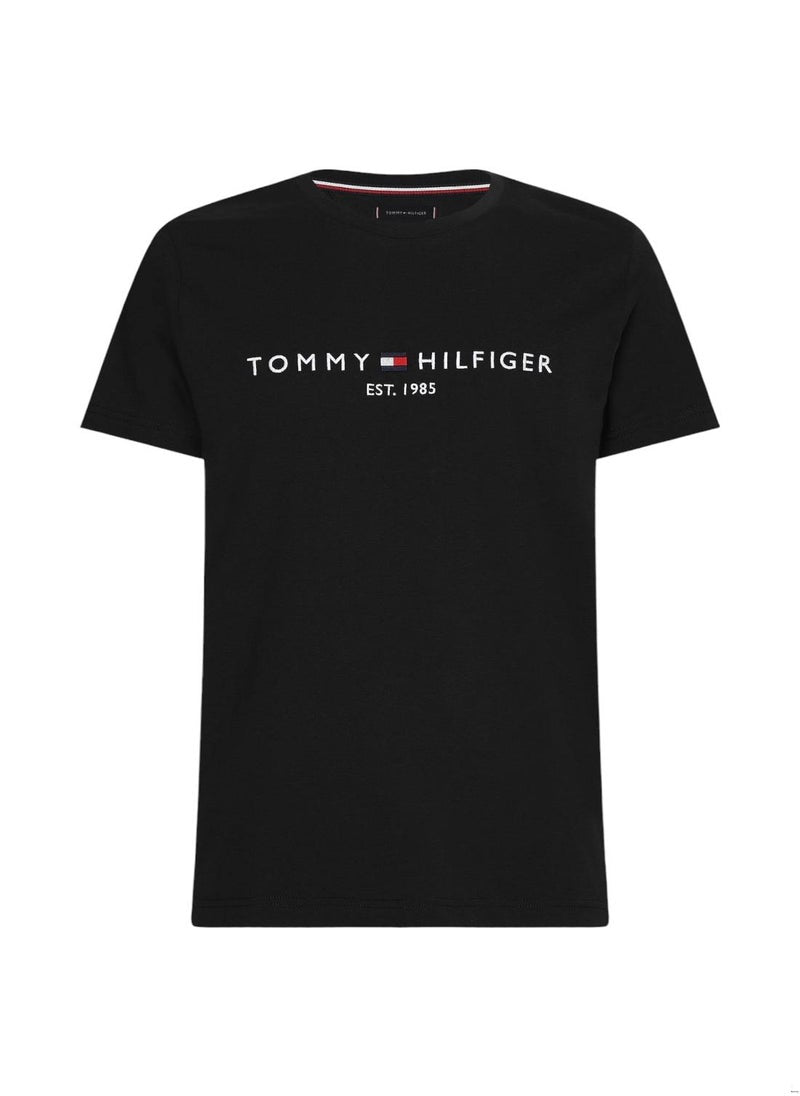 Men's Tommy Hilfiger Logo Regular Fit T-Shirt - Cotton, Gray
