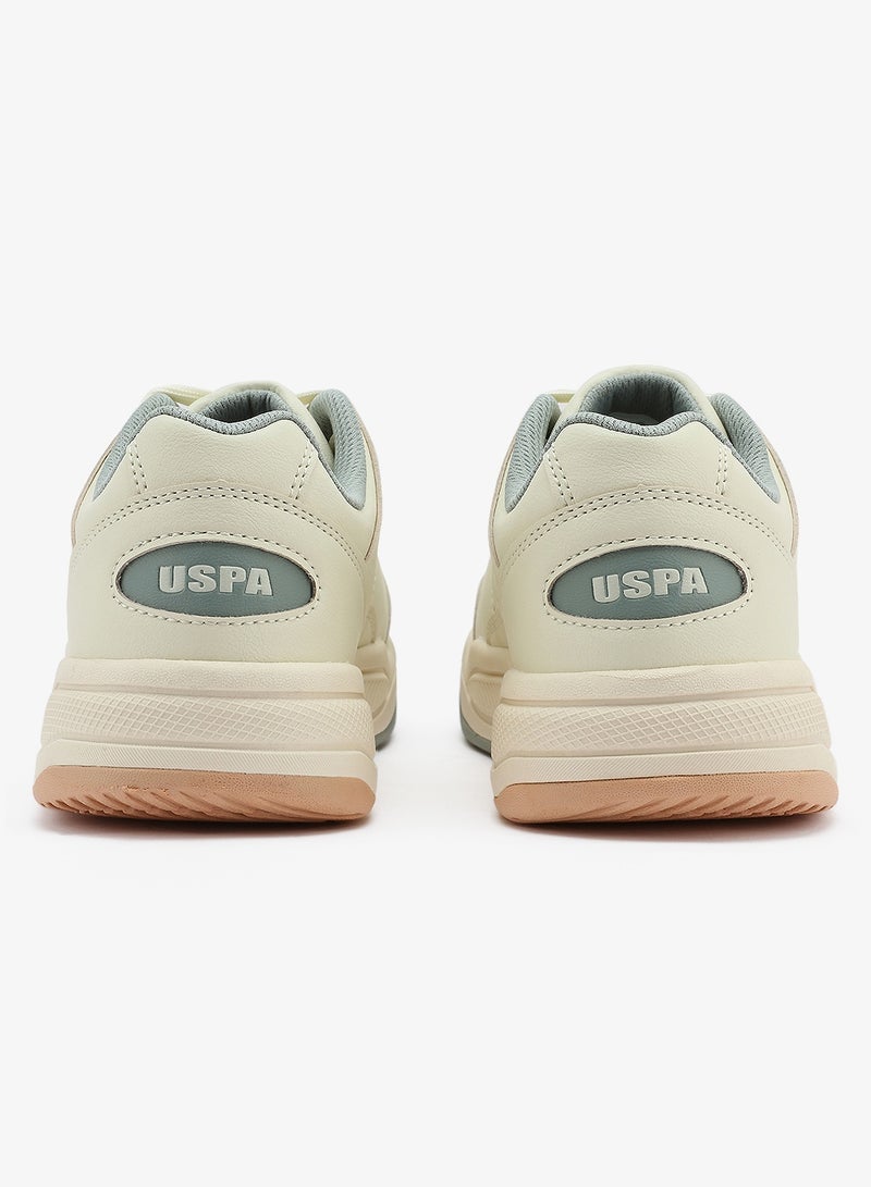 Women's  Beige Low-Top Sneakers - Style that Moves, Comfort Shoes that Lasts
