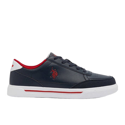 Men's Navy Low-Top Sneakers - Lightweight Shoes Lace-Up Design, Comfortable for Everyday Outfits