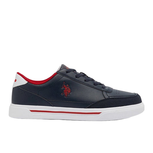 Men's Navy Low-Top Sneakers - Lightweight Shoes Lace-Up Design, Comfortable for Everyday Outfits