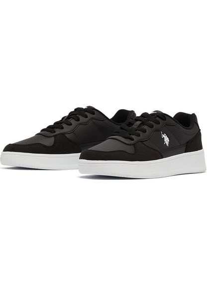Women's Black Low-Top Sneakers - High-Quality Sole for Everyday Look