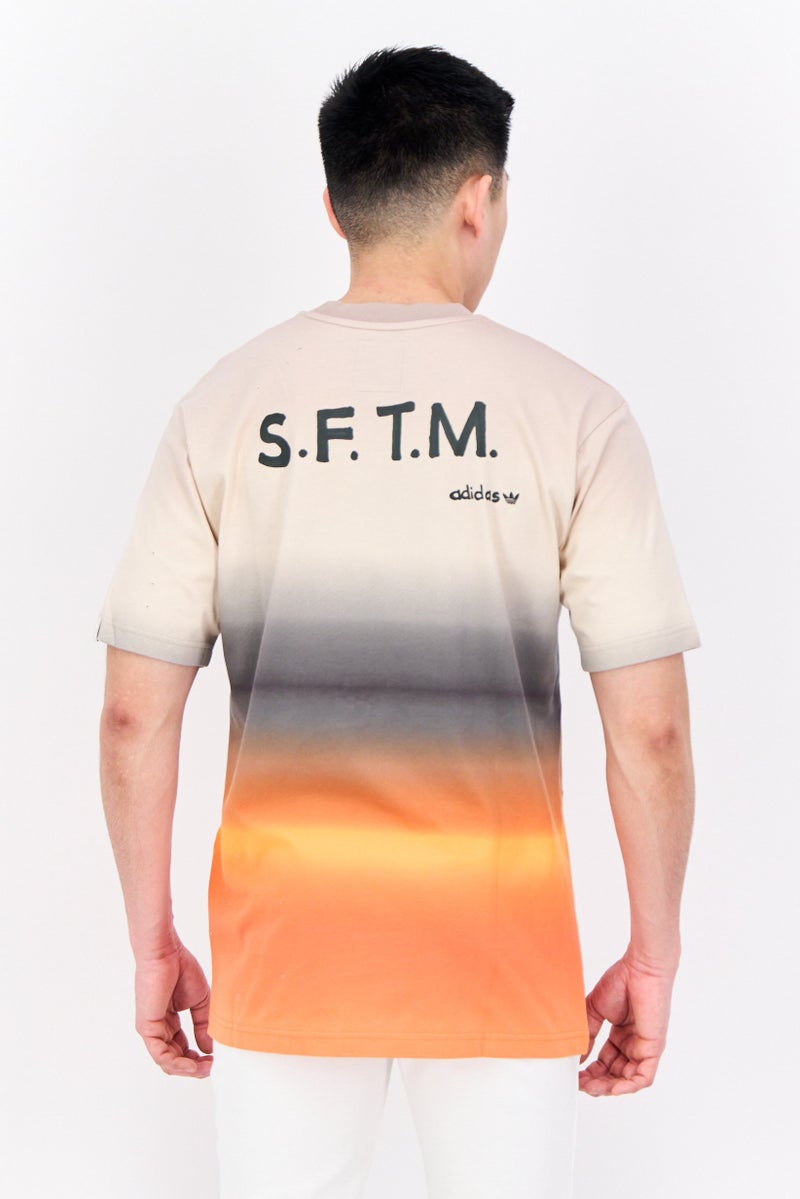 Men Sportswear Fit Short Sleeve Outdoor T-Shirts, Beige