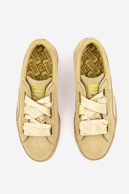 Women Suede Heart leopard Outdoor Shoes, Gold