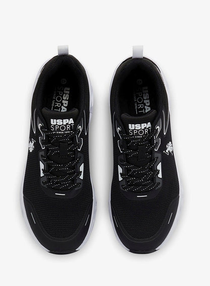 Men's Black Low-Top Sneakers - Lightweight Shoes Lace-Up Design, Comfortable for Everyday Outfits