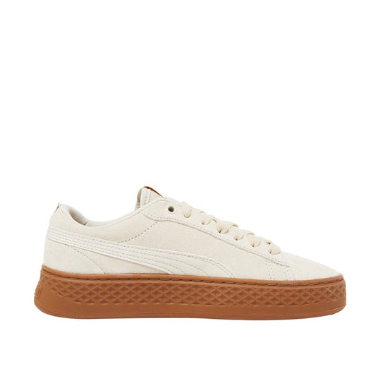 Smash Platform Womens Beige Suede Trainers