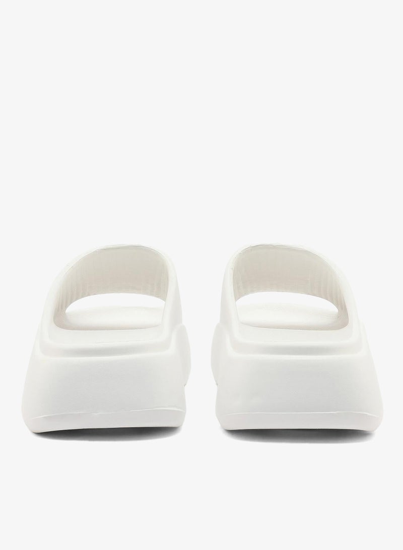 Women's White Slides - Stylish Perfect for Casual Outfit