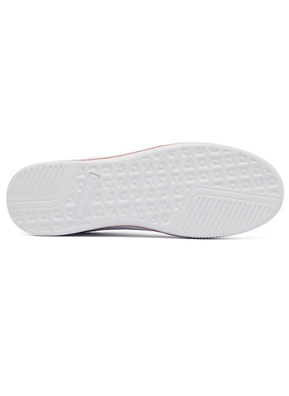 Men's White Low-Top Sneakers - Lightweight Lace-Up Design, Comfortable for Everyday Outfits