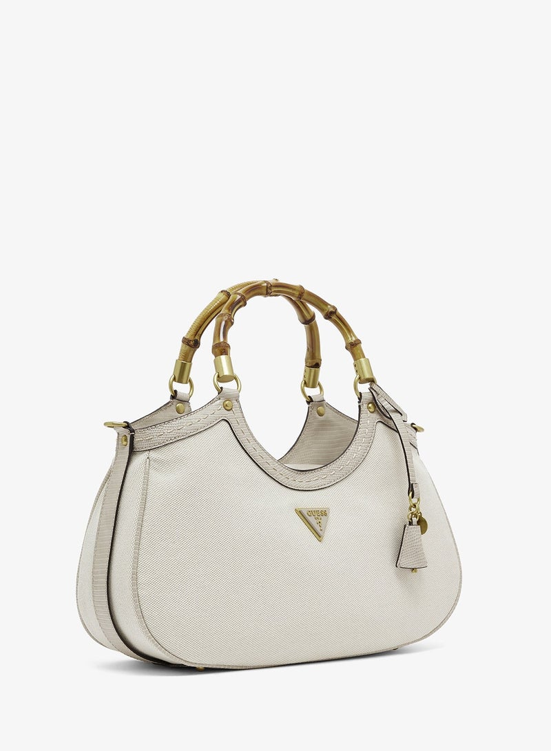 Zabry Large Bamboo Satchel Bag