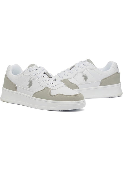 Women's White Low-Top Sneakers - High-Quality Sole for Everyday Look