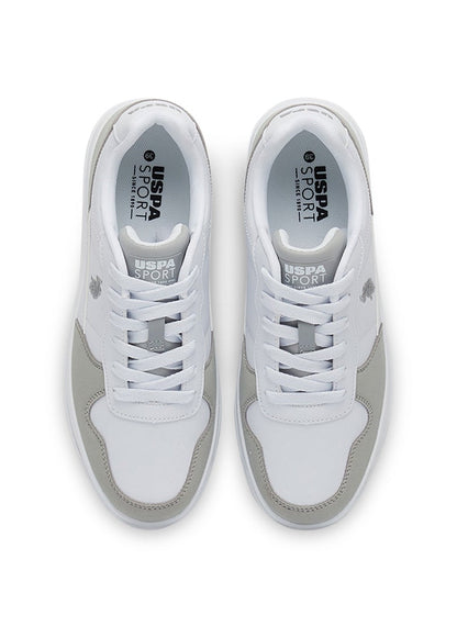 Women's White Low-Top Sneakers - High-Quality Sole for Everyday Look