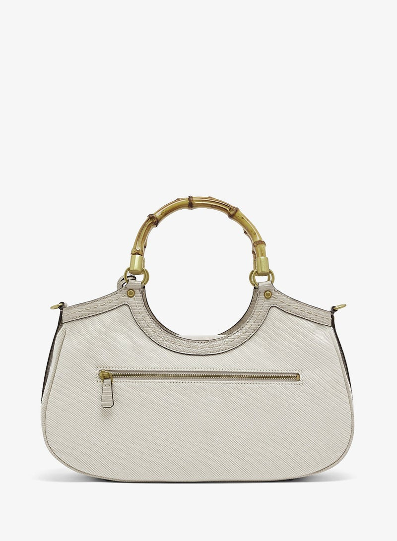 Zabry Large Bamboo Satchel Bag