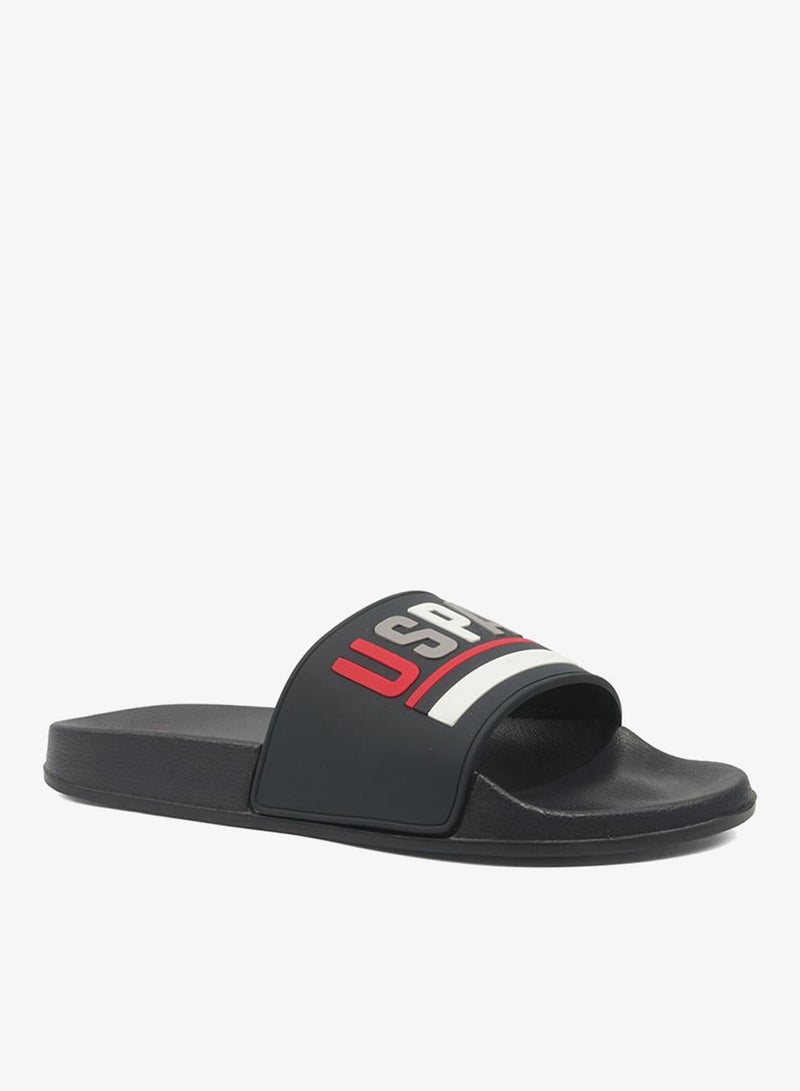 Men's Navy Signature Slides – Effortless Style Meets Ultimate Relaxation!