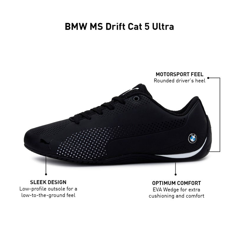 BMW M Motorsport Drift Cat 5 Ultra Unisex Black Trainers