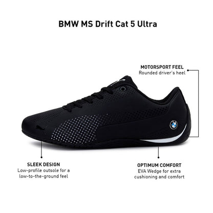 BMW M Motorsport Drift Cat 5 Ultra Unisex Black Trainers