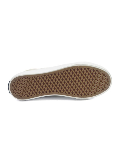 Women's Beige Low-Top Sneakers - Lightweight with White Sole, Comfortable Casual Shoes