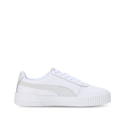 Carina Womens White Leather Trainers