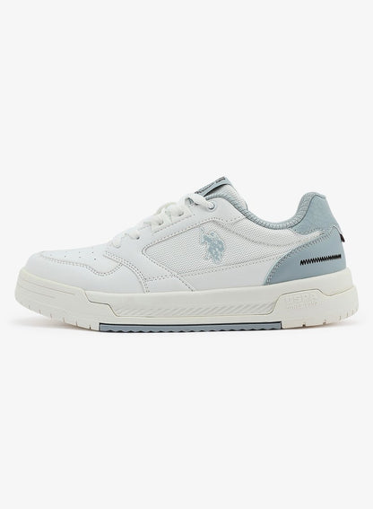 Women's White Sneakers - Bold Rugged Style with Durable Sole for Outdoor Wear Shoes