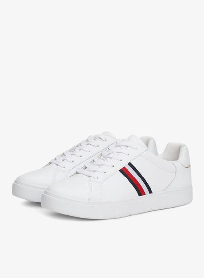 Essential Leather Signature Tape Court Sneakers