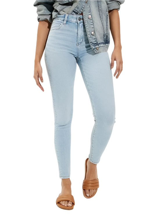 High Waist Distressed Jeggings