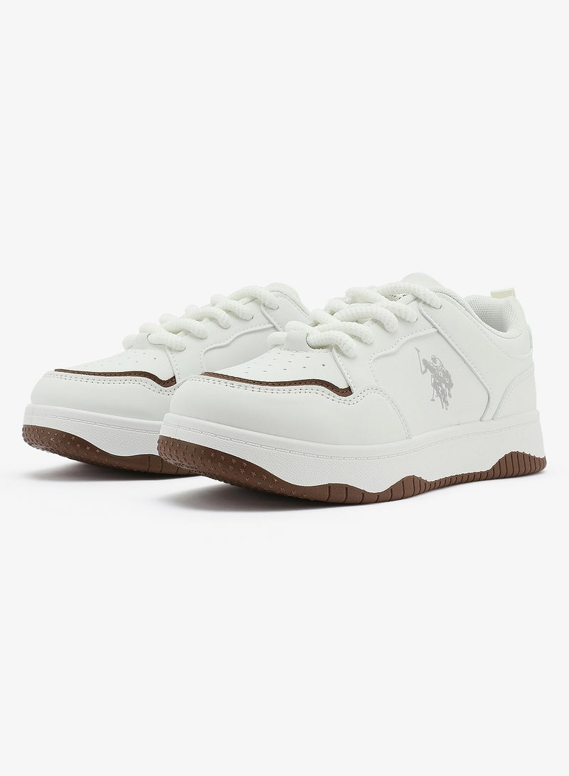 Women's  White Low-Top Sneakers - Style that Moves, Comfort Shoes that Lasts