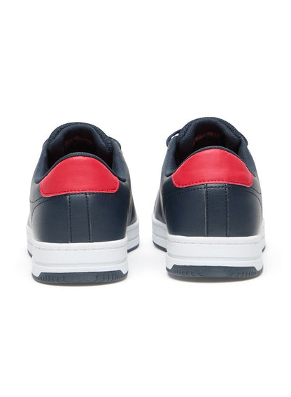 Men's Navy Low-Top Sneakers  -Lightweight Stylish Lace-Up Design with Comfort Cushioned Sole for Everyday Wear
