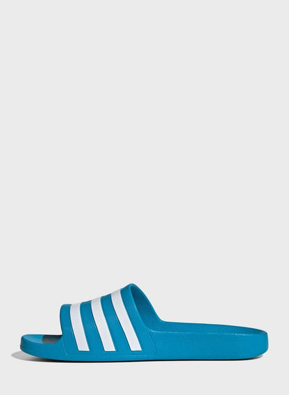 Adilette Striped Slides Blue/White
