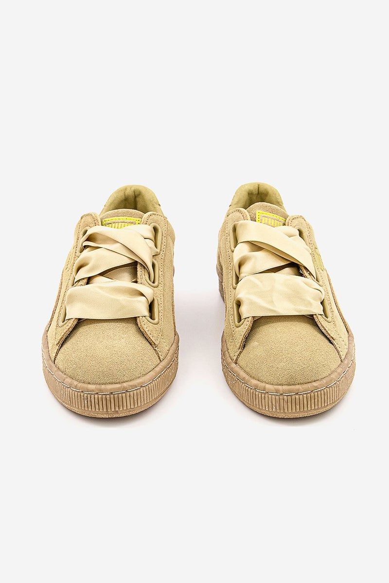 Women Suede Heart leopard Outdoor Shoes, Gold