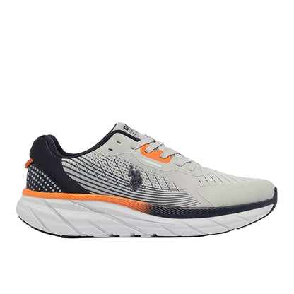 Men's Grey Low-Top Sneakers - Lightweight Shoes Lace-Up Design, Comfortable for Everyday Outfits