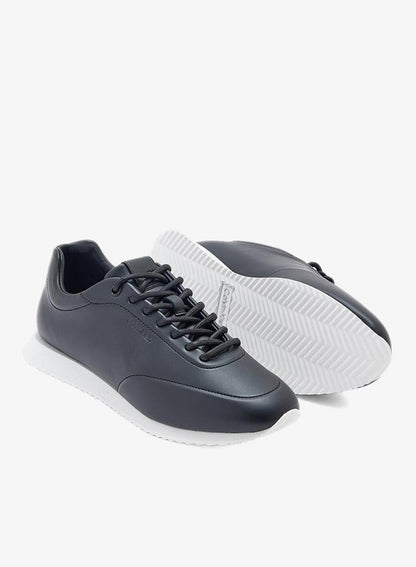 LACE UP LEATHER RUNNER TRAINERS