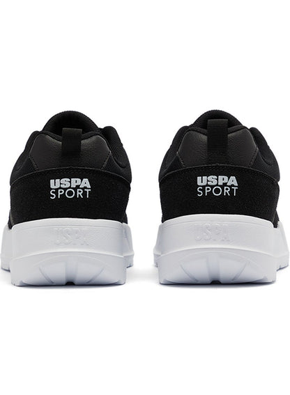 Men's Black Low-Top Sneakers - Lightweight Lace-Up Design, Comfortable for Everyday Outfits