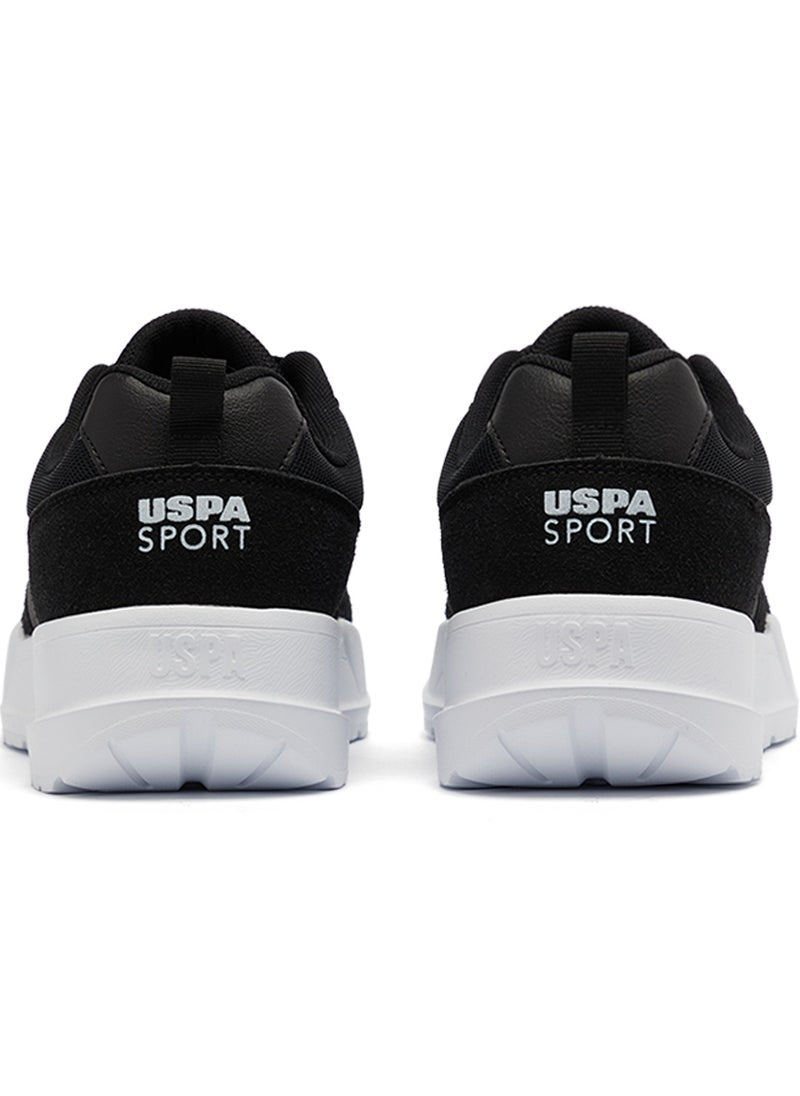 Men's Black Low-Top Sneakers - Lightweight Lace-Up Design, Comfortable for Everyday Outfits