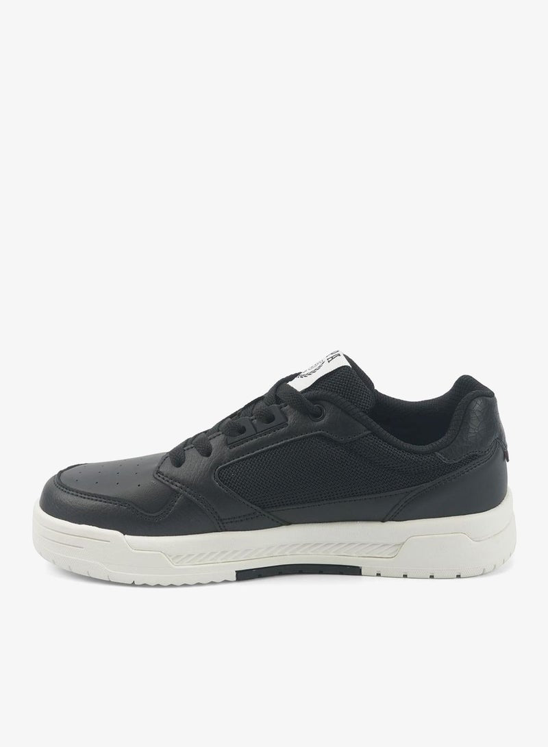 Women's Black Sneakers - Bold Rugged Style Shoes with Durable Sole for Outdoor Wear