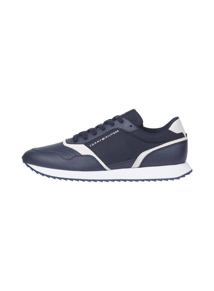 Leather Serrated Runner Sneakers
