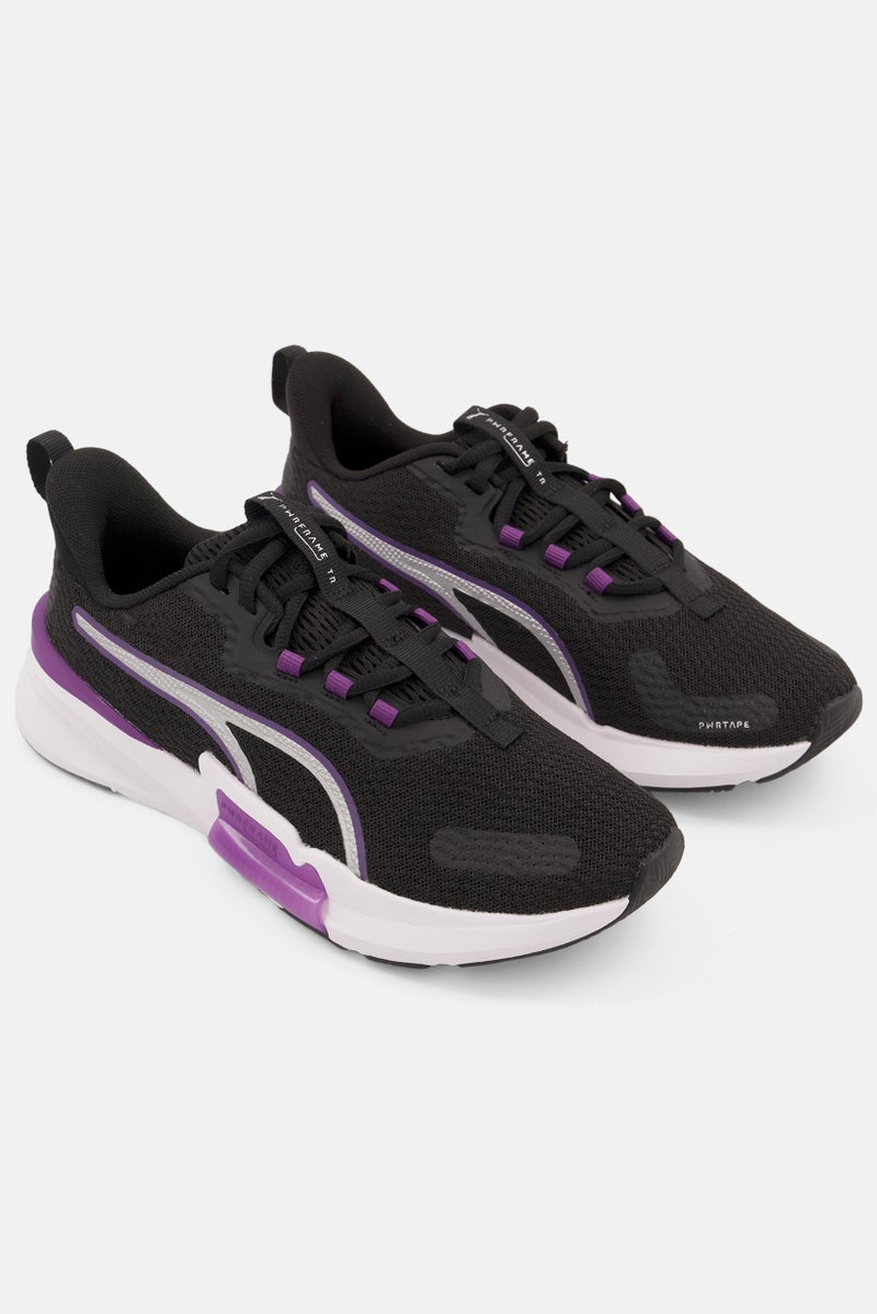Women Pwr Frame 2 Lace Up Training Shoes, Black