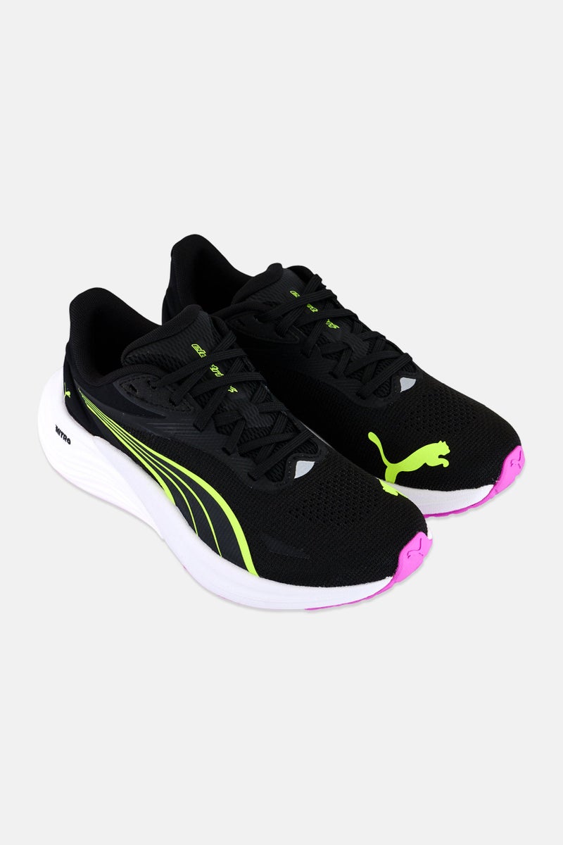 Women Electrify Nitro 4 Lace Up Running Shoes, Black