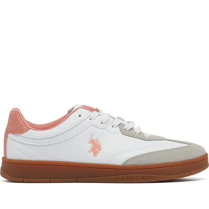 Women's White Low-Top Sneakers - Lightweight Timeless Lace-Up Style, Ideal for Casual Outings