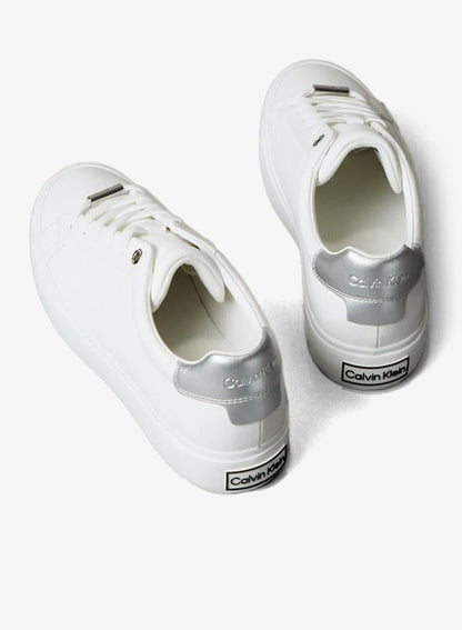 Leather Metallic Backtab Trainers