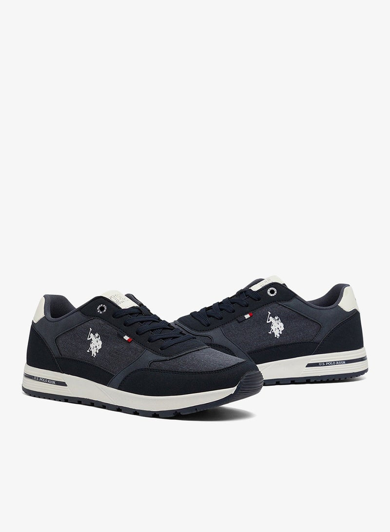 Men's Navy Low-Top Sneakers - Modern Design Shoes for All-Day Comfort