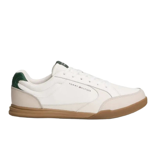 Low Profile Cupsole Trainers With Leather