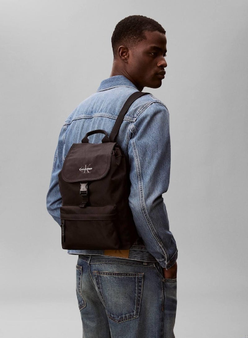 Bold Logo Mini Top Flap Backpack