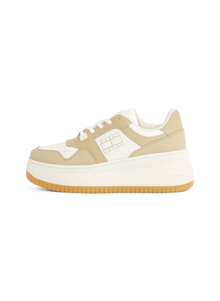 Retro Logo Lace Up Sneakers