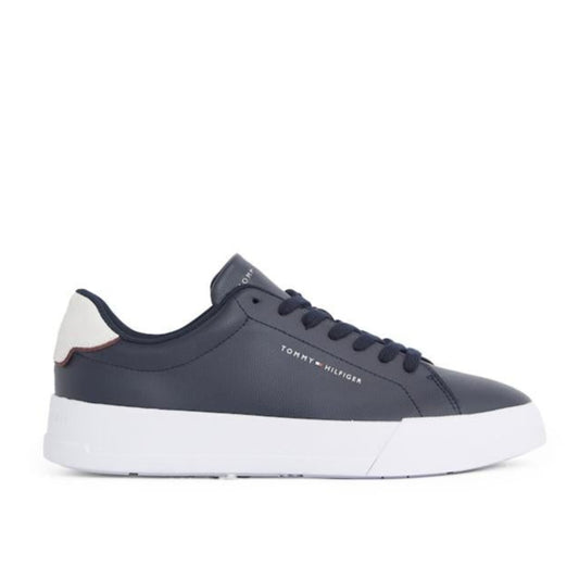 Lace Up Low Top Leather Sneakers