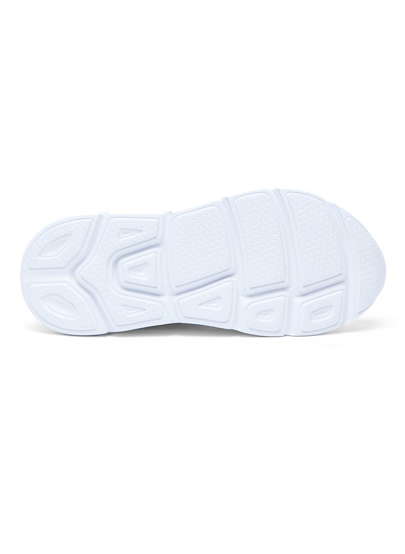 Women's White Low-Top Sneakers - Lightweight Lace-Up Design, Comfortable for Everyday Outfits