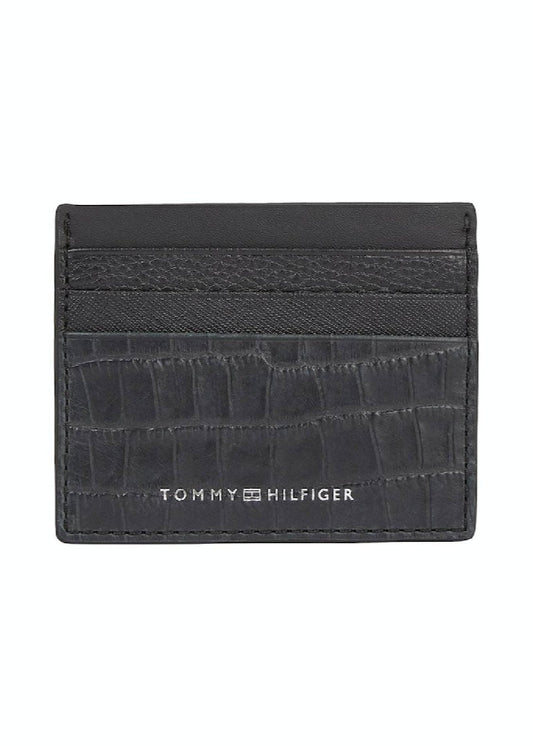 Men's Texture Leather Cardholder/ Waller - Leather, Black