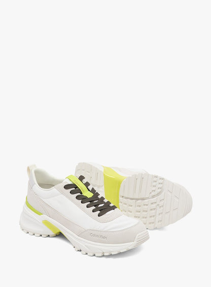 Suede and Nylon Runner Trainers