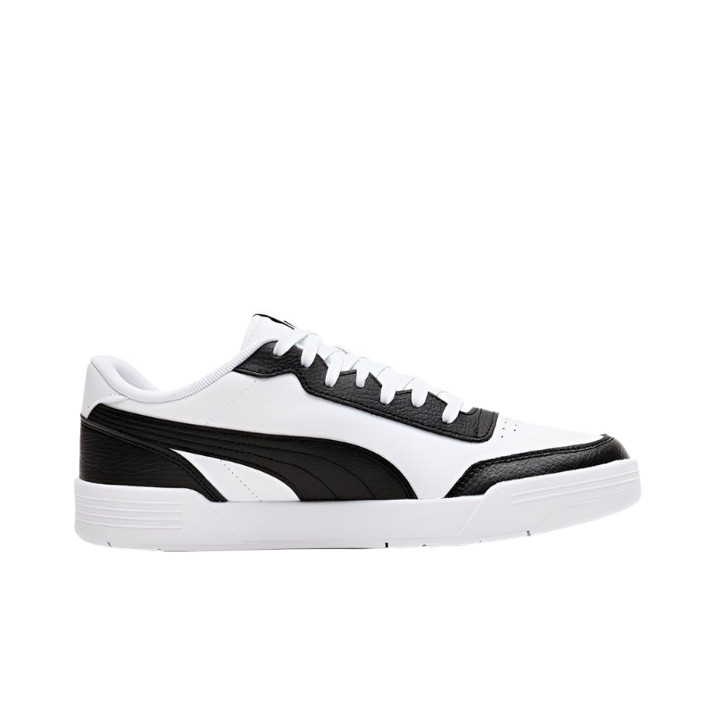 Caracal Unisex White Black Trainers