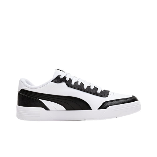 Caracal Unisex White Black Trainers