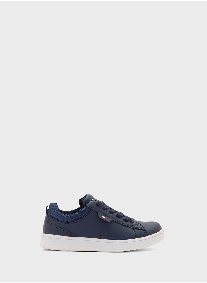Kids Low Top Lace Up Sneakers